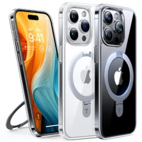 Torras Ostand за iPhone 15 Pro, Clear