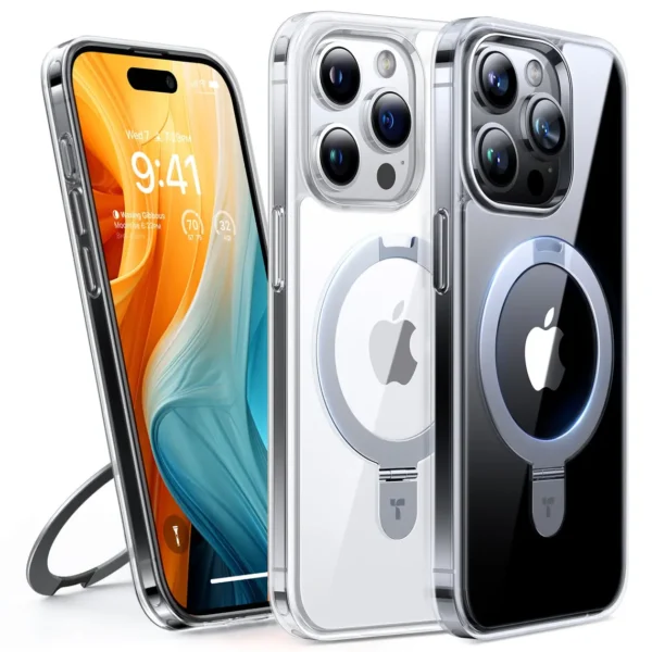 Torras Ostand за iPhone 15 Pro, Clear