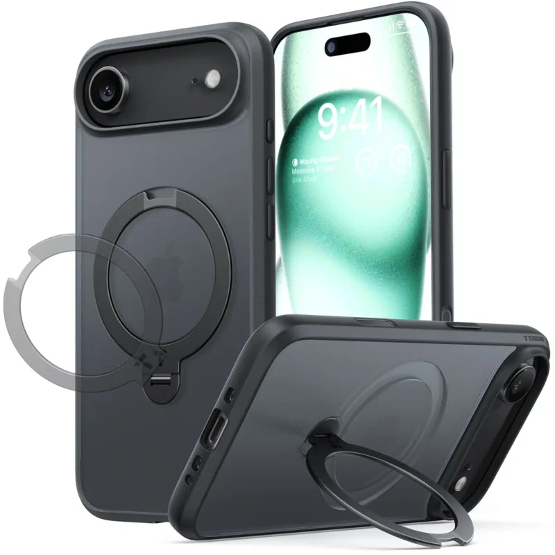 Torras Ostand Spin за iPhone Air, Black