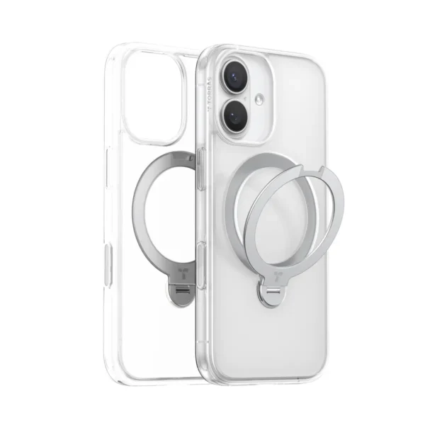 Torras Ostand Spin за iPhone 17, Clear