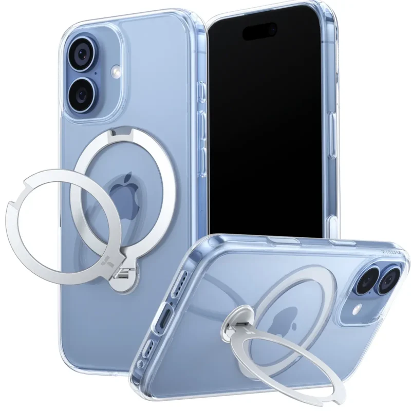 Torras Ostand Spin за iPhone 17, Clear – изглед 1