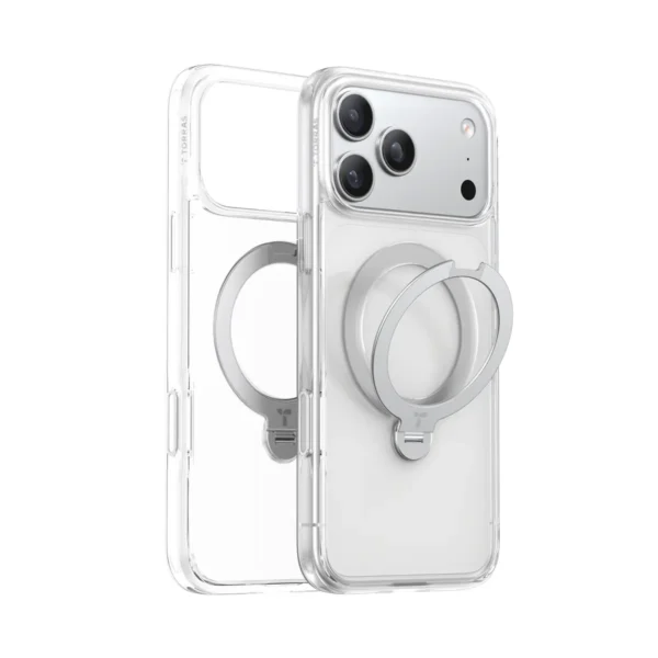 Torras Ostand Spin за iPhone 17 Pro Max, Clear