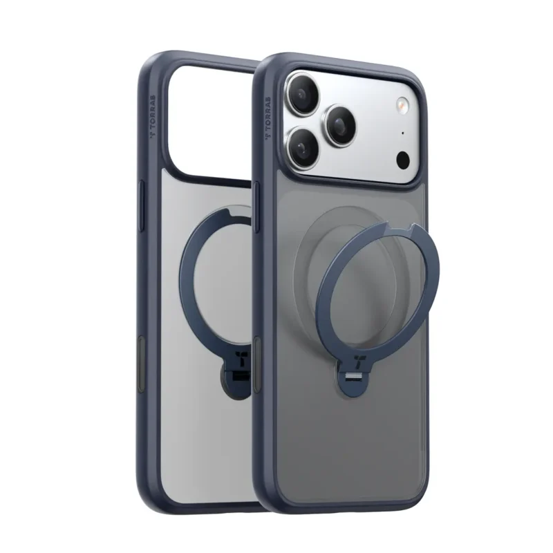 Torras Ostand Spin за iPhone 17 Pro, Navy Blue
