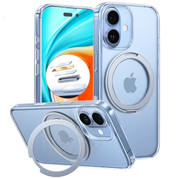 Torras Ostand Pro за iPhone 17, Clear