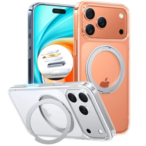 Torras Ostand Pro за iPhone 17 Pro Max, Clear