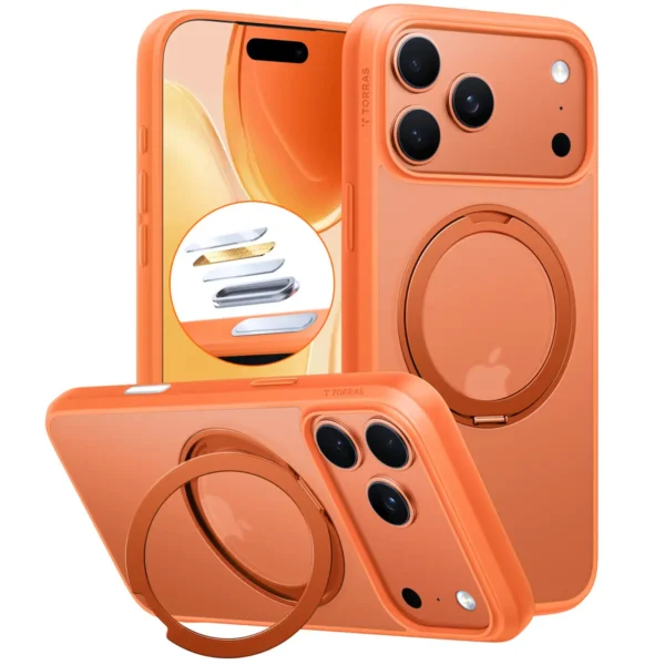 Torras Ostand Pro за iPhone 17 Pro, Orange