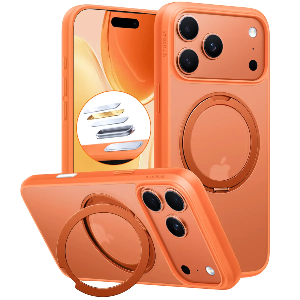 torras-case-020-1 Torras Ostand Pro за iPhone 17 Pro Max, Orange