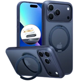 Torras Ostand Pro за iPhone 17 Pro Max, Navy Blue