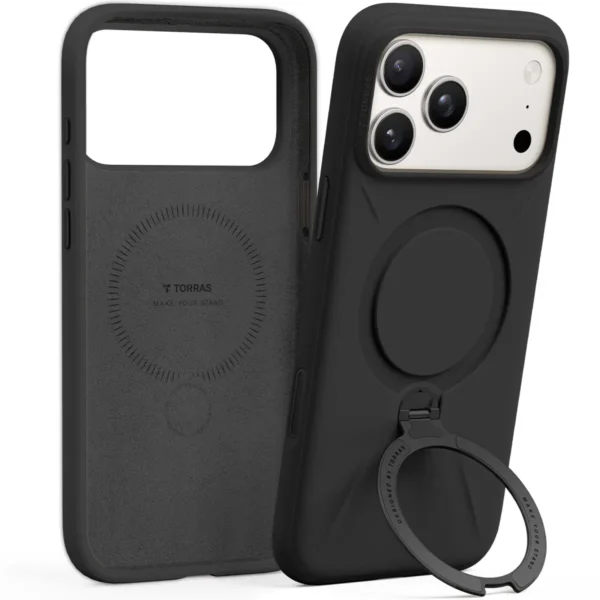 Torras QPRO Silicone за iPhone 17 Pro Max, Black – изглед 1