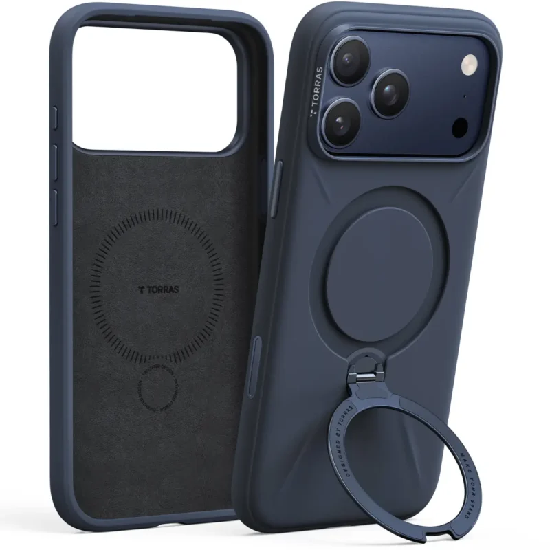 Torras QPRO Silicone за iPhone 17 Pro, Navy Blue – изглед 1