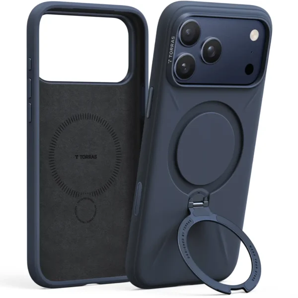 Torras QPRO Silicone за iPhone 17 Pro Max, Navy Blue – изглед 1