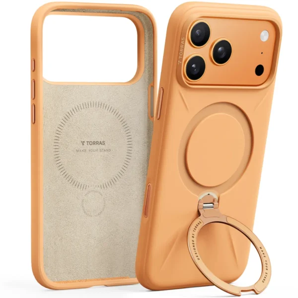 Torras QPRO Silicone за iPhone 17 Pro, Orange – изглед 1