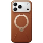 Torras QPRO Leather за iPhone 17 Pro, Brown – изглед 1