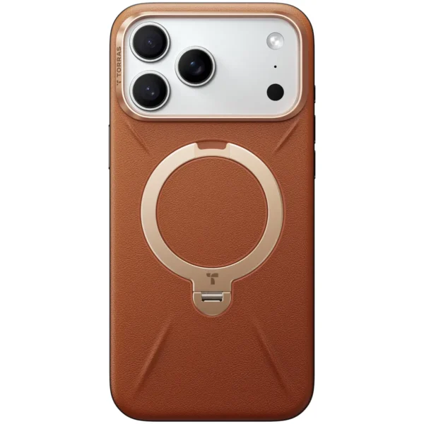Torras QPRO Leather за iPhone 17 Pro Max, Brown – изглед 1
