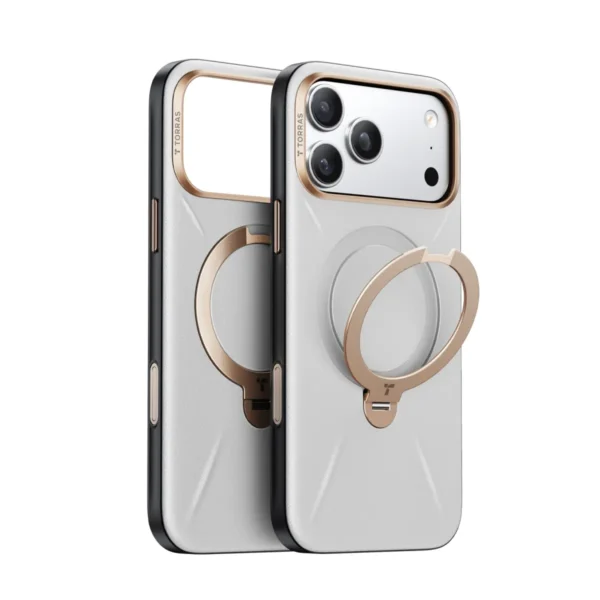 Torras QPRO Leather за iPhone 17 Pro Max, Grey