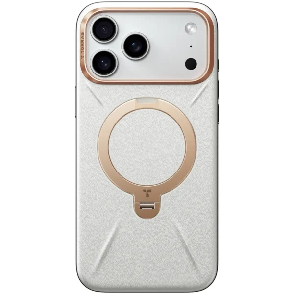 Torras QPRO Leather за iPhone 17 Pro Max, Grey – изглед 1