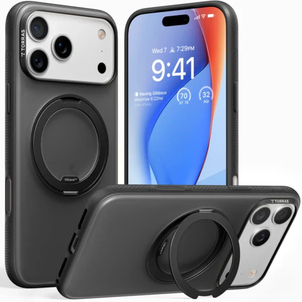 Torras Ostand R Fitness за iPhone 17 Pro, Black – изглед 1