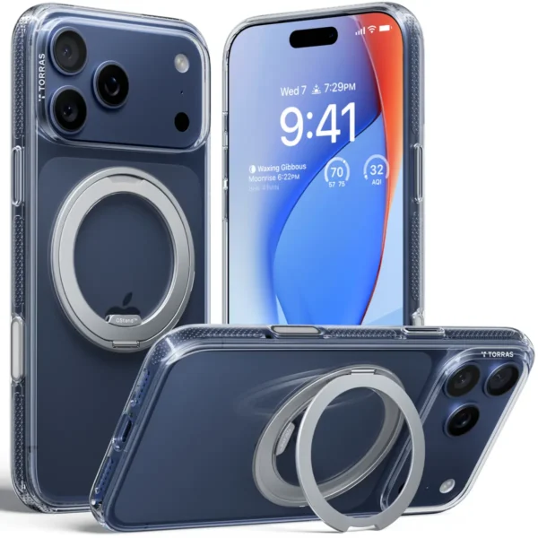 Torras Ostand R Fitness за iPhone 17 Pro Max, Clear – изглед 1