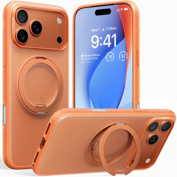 Torras Ostand R Fitness за iPhone 17 Pro Max, Orange – изглед 1