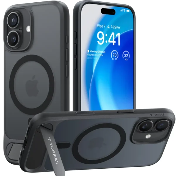 Torras Pstand за iPhone 17, Black