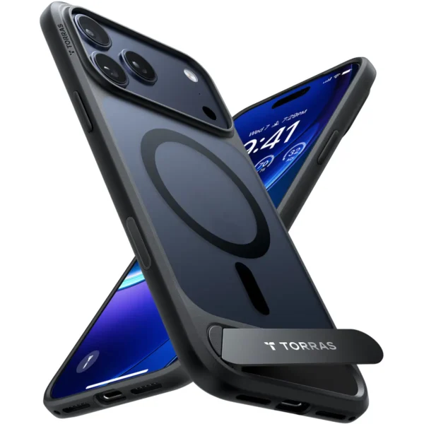 Torras Pstand за iPhone 17 Pro Max, Black – изглед 1