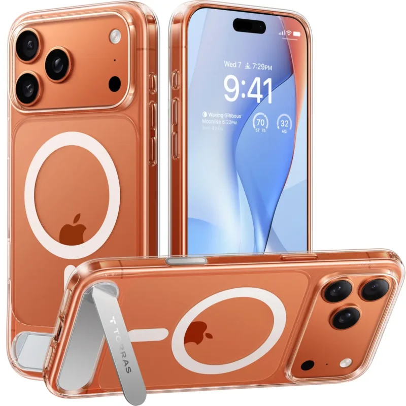 Torras Pstand за iPhone 17 Pro, Clear