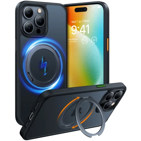 Torras Ostand Pro за iPhone 15 Pro, Black