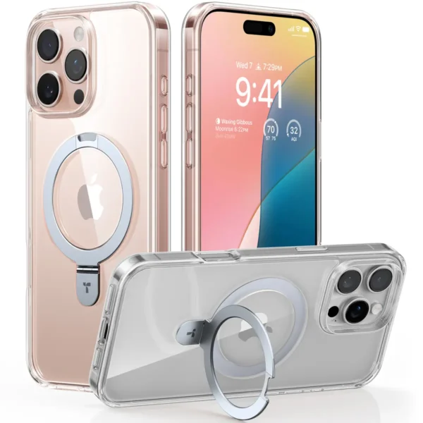 Torras Ostand за iPhone 16 Pro Max, Clear – изглед 1