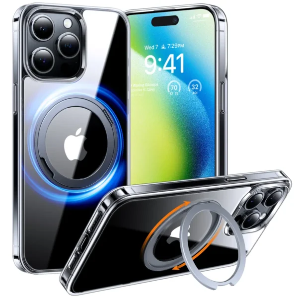 Torras Ostand Pro за iPhone 15 Pro Max, Clear