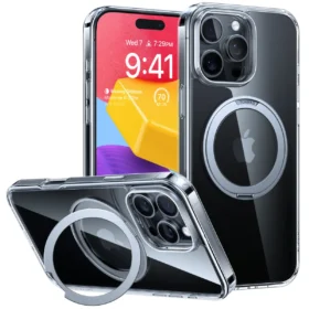 Torras Ostand Pro за iPhone 16 Pro, Clear