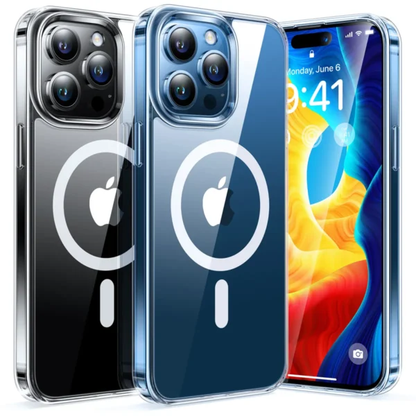 Torras Diamond-Mag за iPhone 15 Pro Max, Clear – изглед 1