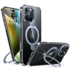 Torras UPRO Ostand Spin за iPhone 16 Pro, Clear