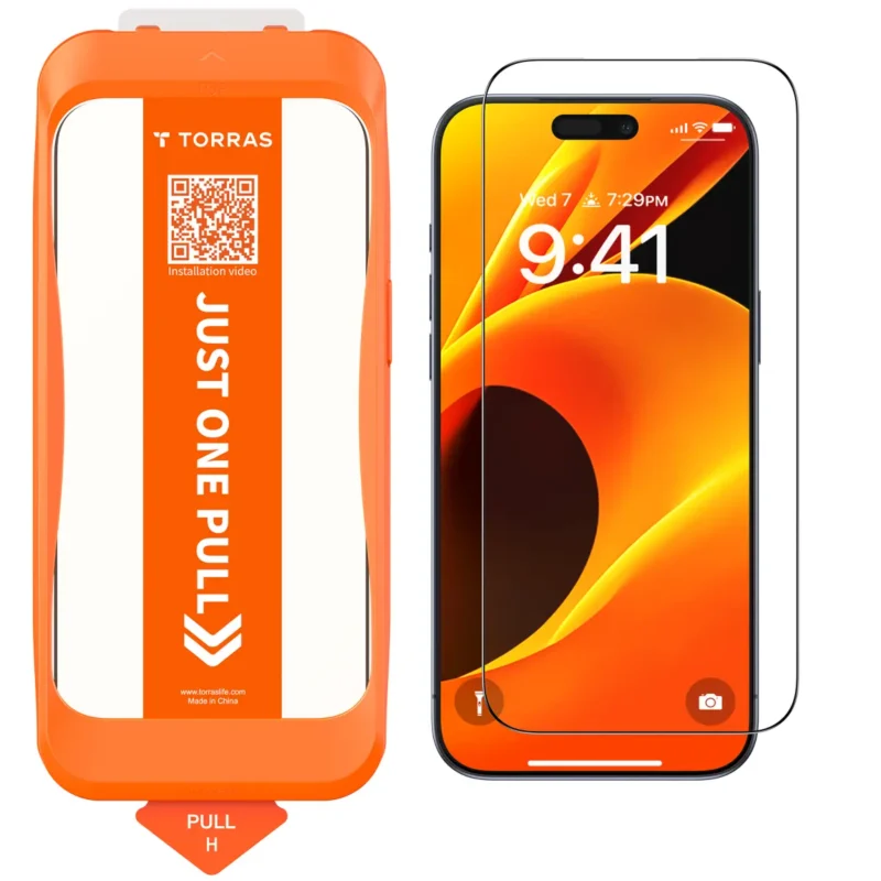Протектор Torras Install Master за iPhone 17, Clear