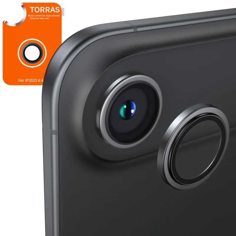 Протектор Torras Lensguard за iPhone Air, Black