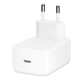 Бяло зарядно Apple 40W с USB-C порт и европейски щепсел