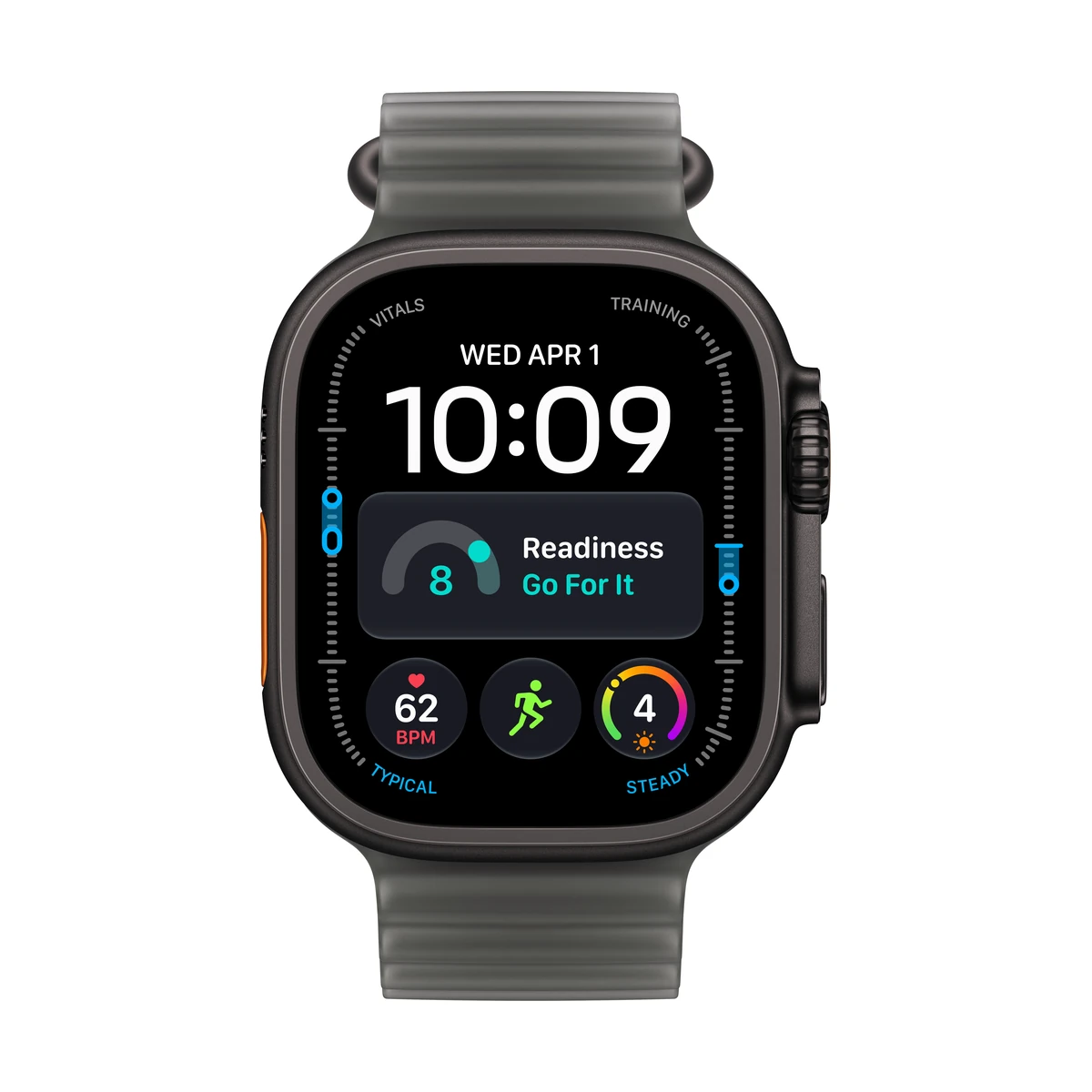 Apple Watch Ultra 4 Black Titanium Translucent Black Ocean Band