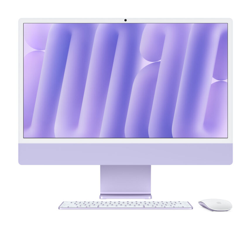 iMac 24 инча с M4 чип в лилав цвят