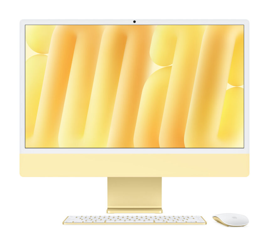 iMac 24 инча с M4 чип в жълт цвят
