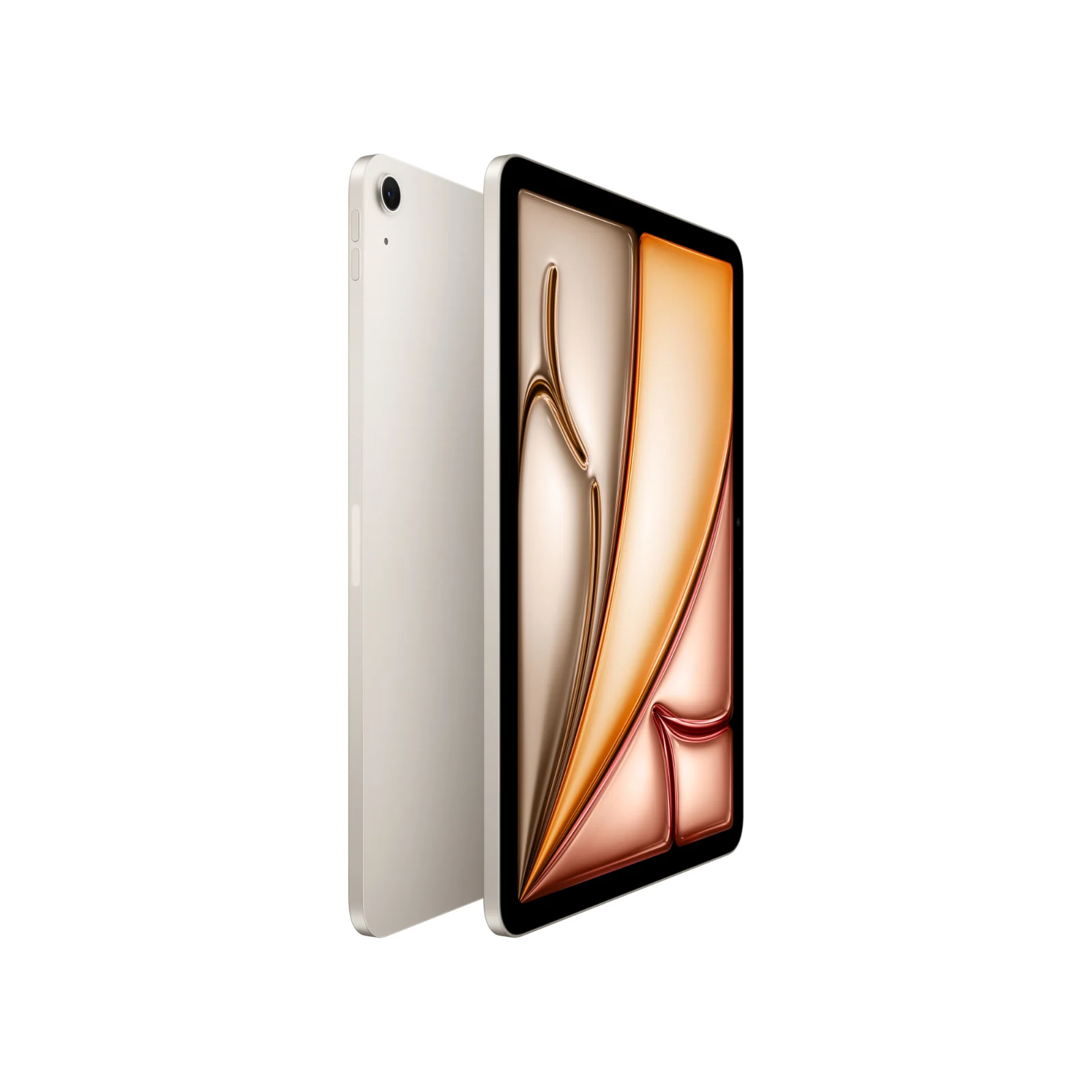 iPad Air 11″ (M4) Wi‑Fi в цвят Starlight – отпред и отзад