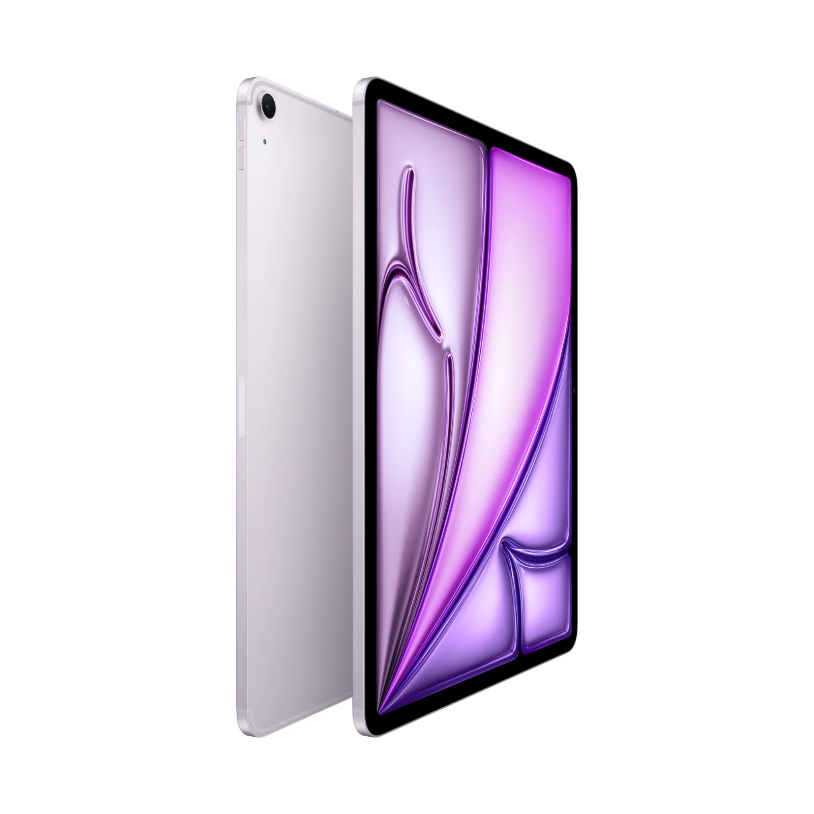iPad Air 13″ (M4) Wi‑Fi + Cellular в цвят Purple – отпред и отзад