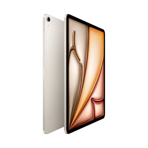iPad Air 13″ (M4) Wi‑Fi в цвят Starlight – отпред и отзад