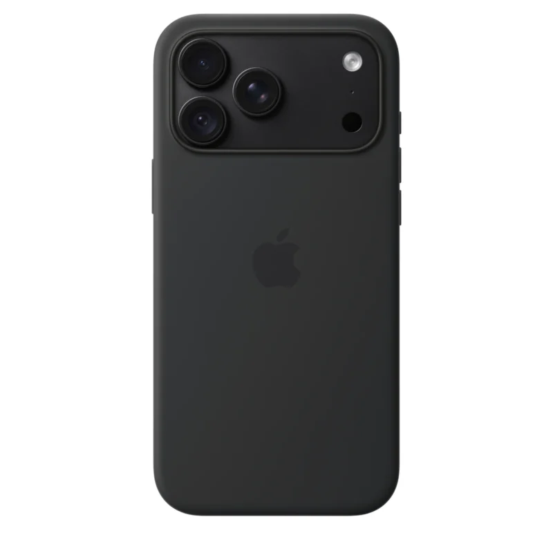 Силиконов калъф Apple за iPhone 18 Pro Max, черен