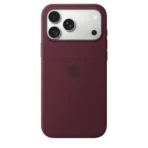 Силиконов калъф Apple за iPhone 18 Pro Max, бордо, изглед 3
