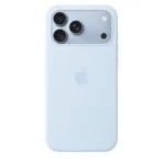 Силиконов калъф Apple за iPhone 18 Pro Max, светлосин