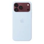 Силиконов калъф Apple за iPhone 18 Pro Max, светлосин, изглед 2