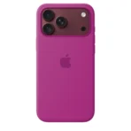Силиконов калъф Apple за iPhone 18 Pro Max, цикламен