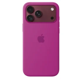 Силиконов калъф Apple за iPhone 18 Pro Max, цикламен