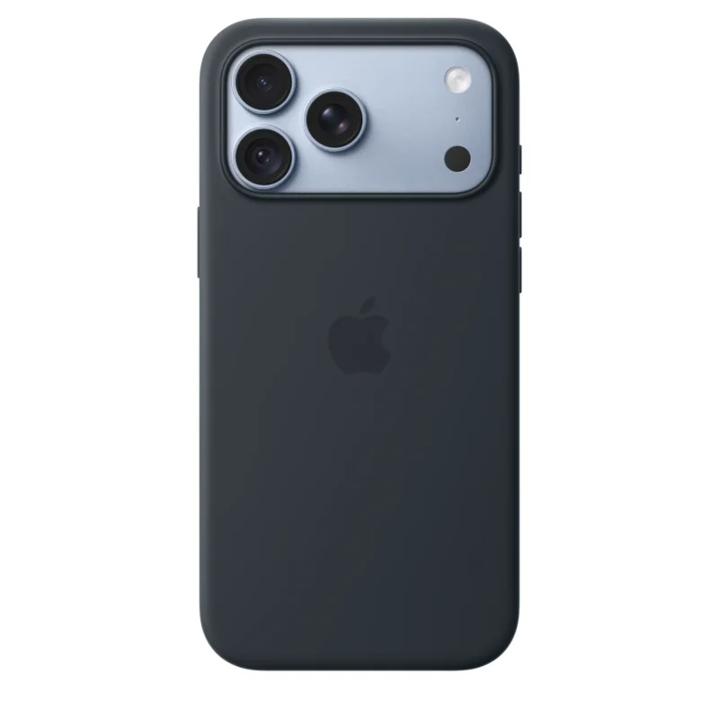 Силиконов калъф Apple за iPhone 18 Pro Max, тъмносин