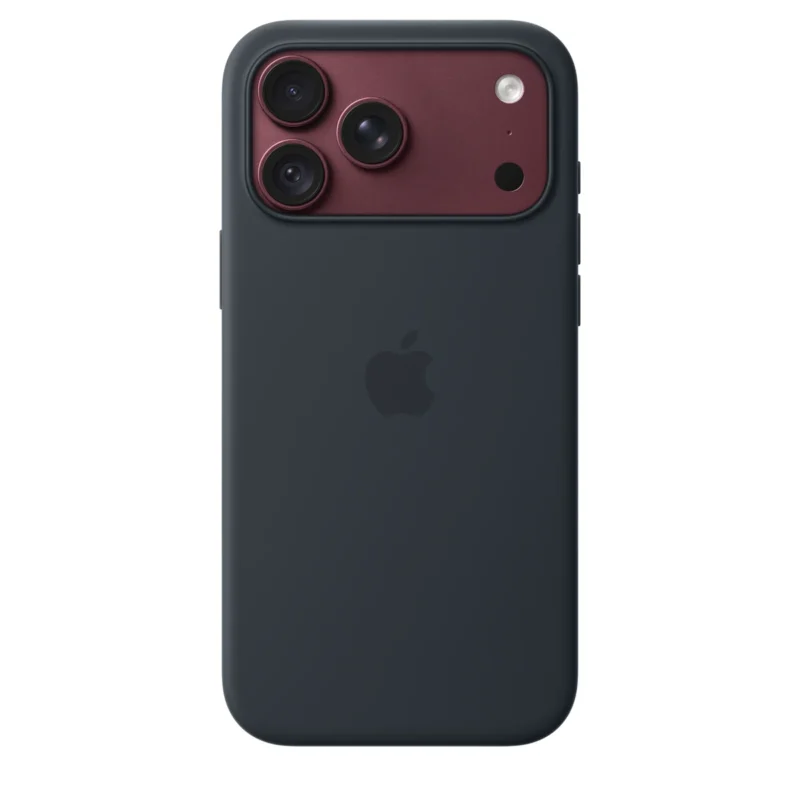 Силиконов калъф Apple за iPhone 18 Pro Max, тъмносин, изглед 2