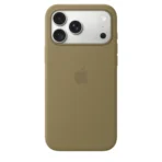 Силиконов калъф Apple за iPhone 18 Pro Max, маслиненозелен